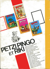 Verso de Petzi (1re Série) -12a1972- Petzi au Pôle Nord
