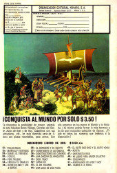 Verso de Mujeres célebres (1961 - Editorial Novaro) -138- María Antonieta ¡la reina guillotinada!