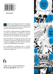 Verso de The most notorious talker -6- Tome 6