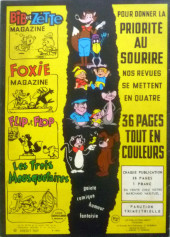 Verso de Bib et Zette (2e Série - Pop magazine/Comics humour) -6- Héros en herbe