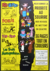 Verso de Bib et Zette (2e Série - Pop magazine/Comics humour) -11- Le Père Noël cow-boy