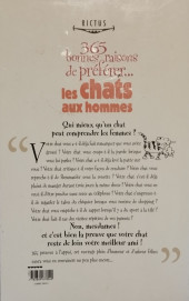 Verso de (AUT) Guhl - 365 bonnes raisons de préférer... les chats aux hommes