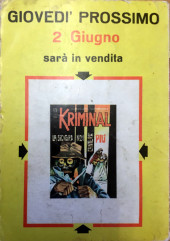 Verso de Kriminal (Editoriale Corno) -48- Quando matura il grano