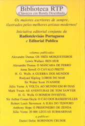 Verso de Biblioteca RTP - Clássicos em Banda Desenhada -14- 20 000 Léguas Submarinas