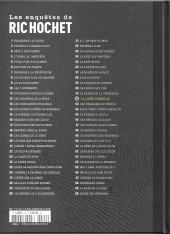Verso de Ric Hochet (Les enquêtes de) (CMI Publishing) -42- La liste mortelle