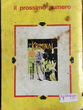 Verso de Kriminal (Editoriale Corno) -227- Tasti A Ritmo Serrato