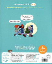 Verso de Je commence à lire en BD : CP -12- Les cadeaux de Noël