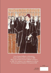 Verso de Jeanne Chauvin. La première avocate à plaider en France