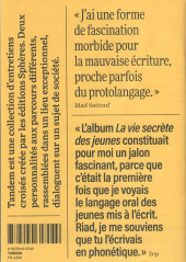 Verso de (DOC) Biographies, entretiens... - Comment parlent nos jeunes ?