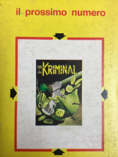 Verso de Kriminal (Editoriale Corno) -288- Vacanze alle Bahamas