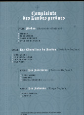 Verso de Complainte des Landes perdues -1PUB2024- Sioban