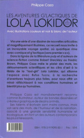 Verso de (AUT) Caza -2024- Les aventures g'lactiques de Lola Lokidor et Rufus Tucru