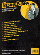 Verso de Nestor Burma -9a2016- Micmac moche au Boul'Mich