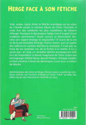Verso de (AUT) Hergé -2024/09- Hergé face à son fétiche - Allers-retours entre réalité et fiction
