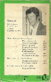 Verso de (AUT) Sempé -1964Pub- Sauve qui peut