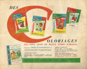 Verso de Sylvain et Sylvette (albums Fleurette) -30a1963- Au secours de Mignonnet