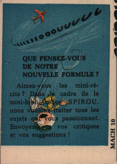 Verso de Mini-récits et stripbooks Spirou -MR1136- Mach-10