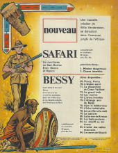 Verso de Safari (Vandersteen) -2- Chasse interdite