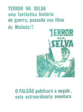 Verso de O Falcão (Serie 2) -58- Blackshirt, A Ilha do Medo