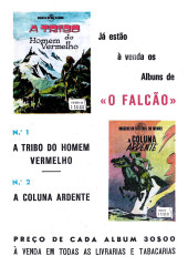 Verso de O Falcão (Serie 2) -804- ENE 3, O Castelo da Vingança