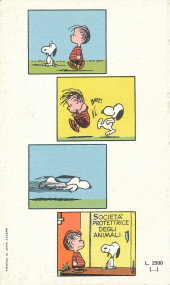 Verso de Peanuts (en italien - Rizzoli) -68- Una zucca per Snoopy