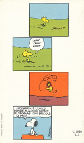 Verso de Peanuts (en italien - Rizzoli) -84- Caro piccolo Woodstock!