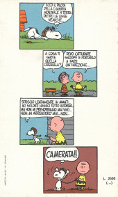 Verso de Peanuts (en italien - Rizzoli) -110- Ecco l'asso della1a guerra mondiale
