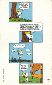 Verso de Peanuts (en italien - Rizzoli) -121- Tutto quelle che...