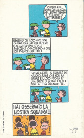 Verso de Peanuts (en italien - Rizzoli) -138- Un grande campionato