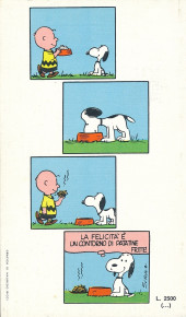 Verso de Peanuts (en italien - Rizzoli) -161- Sei felice Charlie Brown?