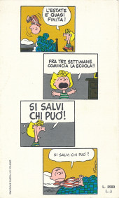 Verso de Peanuts (en italien - Rizzoli) -188- Viva il surf!