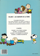 Verso de Charlie Brown l'encyclopédie -1- Les habitants de la Terre