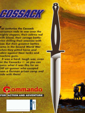 Verso de Commando (D.C Thompson - 1961) -4392- Cossack