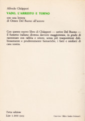 Verso de Vado l'arresto e torno - Tome a1974