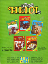 Verso de Heidi (éditions Télé-Guide) -6- Clara en visite chez Heidi
