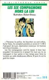 Verso de Six compagnons (les) romans -4242BVs- Les Six Compagnons hors la loi