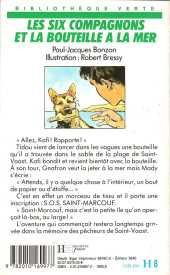 Verso de Six compagnons (les) romans -3535BVs- Les Six Compagnons et la Bouteille à la mer