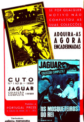 Verso de Colecção Lince -7- Sunday, O Herói Fatigado & Delta 99