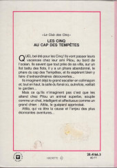 Verso de Le club des Cinq (Bibliothèque Rose) -25- Les cinq au cap des tempêtes
