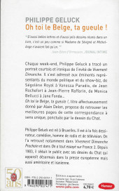 Verso de (AUT) Geluck -Poche- Oh toi le Belge, ta gueule !