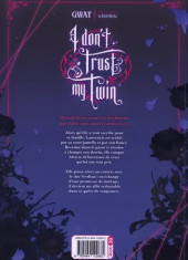Verso de I Don'T Trust My Twin -1- Tome 1