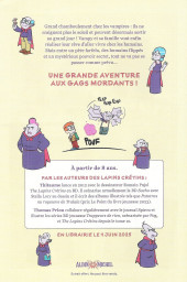 Verso de Vampy - Nouveaux Voisins chez les humains - Tome Extrait