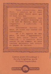 Verso de La progression - La Progression