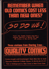 Verso de House of Hammer -SP- Dracula Comics Special