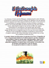 Verso de Il était une fois l'homme -1- Et la terre fut...