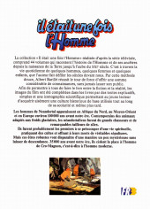 Verso de Il était une fois l'homme -3- L'homme de Neandertal