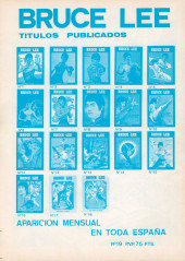 Verso de Bruce Lee (Vilmar - 1981) -19- El rayo de la muerte