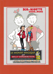 Verso de (Catalogues) Le Monde magique de Willy Vandersteen -4Cat- Bob et Bobette - Catalogue des albums parus entre 1951 et 1966 ainsi que leurs rééditions