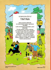 Verso de Tintin (en langues étrangères) -9Tchèque- Krab se zlatými klepety