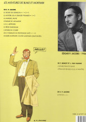 Verso de Blake et Mortimer (Les Aventures de) -2b.1998- Le Secret de l'Espadon - Tome 2